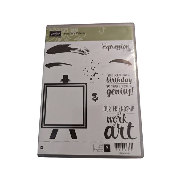 STAMPIN' UP! Painter's Palette Wood Stamp Set Art Crafts Cards Scrapbook 141907 - Picture 1 of 9